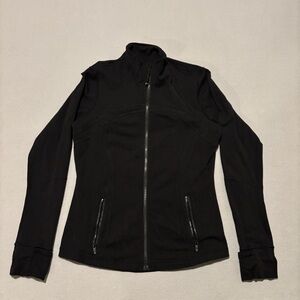 Lululemon Define Jacket Size 8 Black Stretch Gym Workout Athletic Lightweight